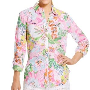 Lilly for Target Button Down in Nosey Posey